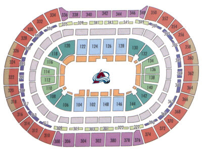 Pepsi Center Seating Chart For Avalanche Games
